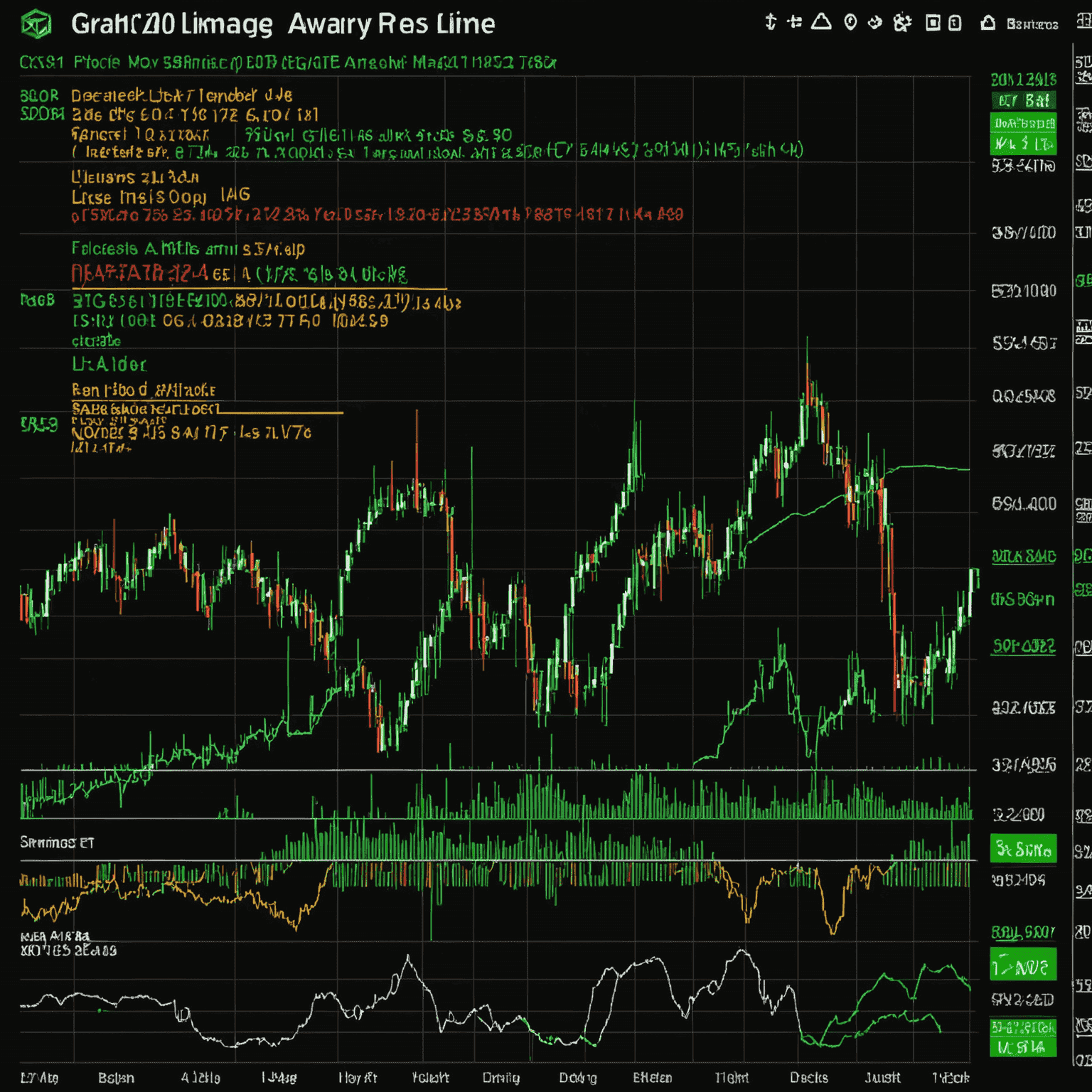 Graph showing a 50-day and 200-day moving average lines overlaid on a stock price chart