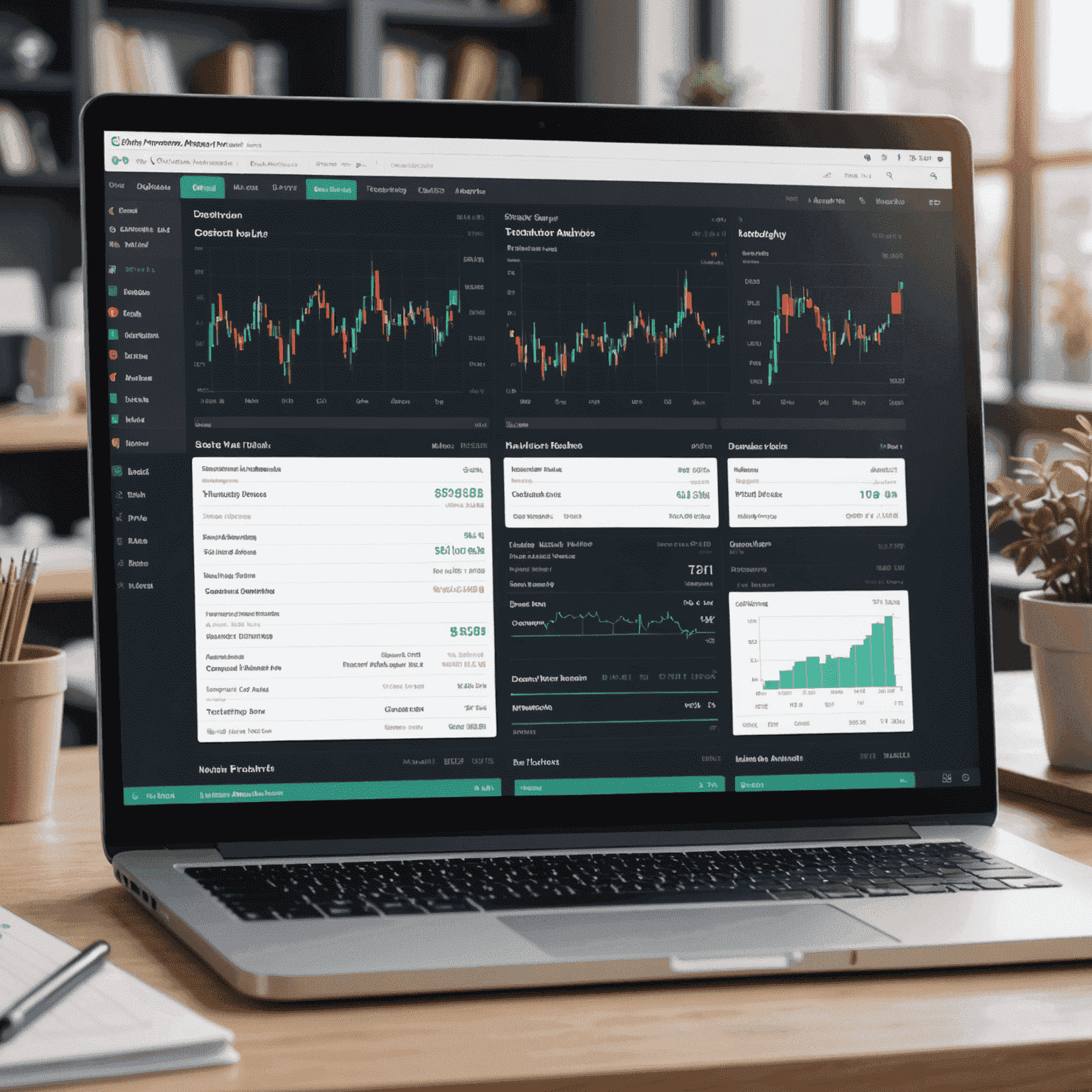 TradingView interface showing fundamental analysis tools, including financial statements, ratios, and company profile sections